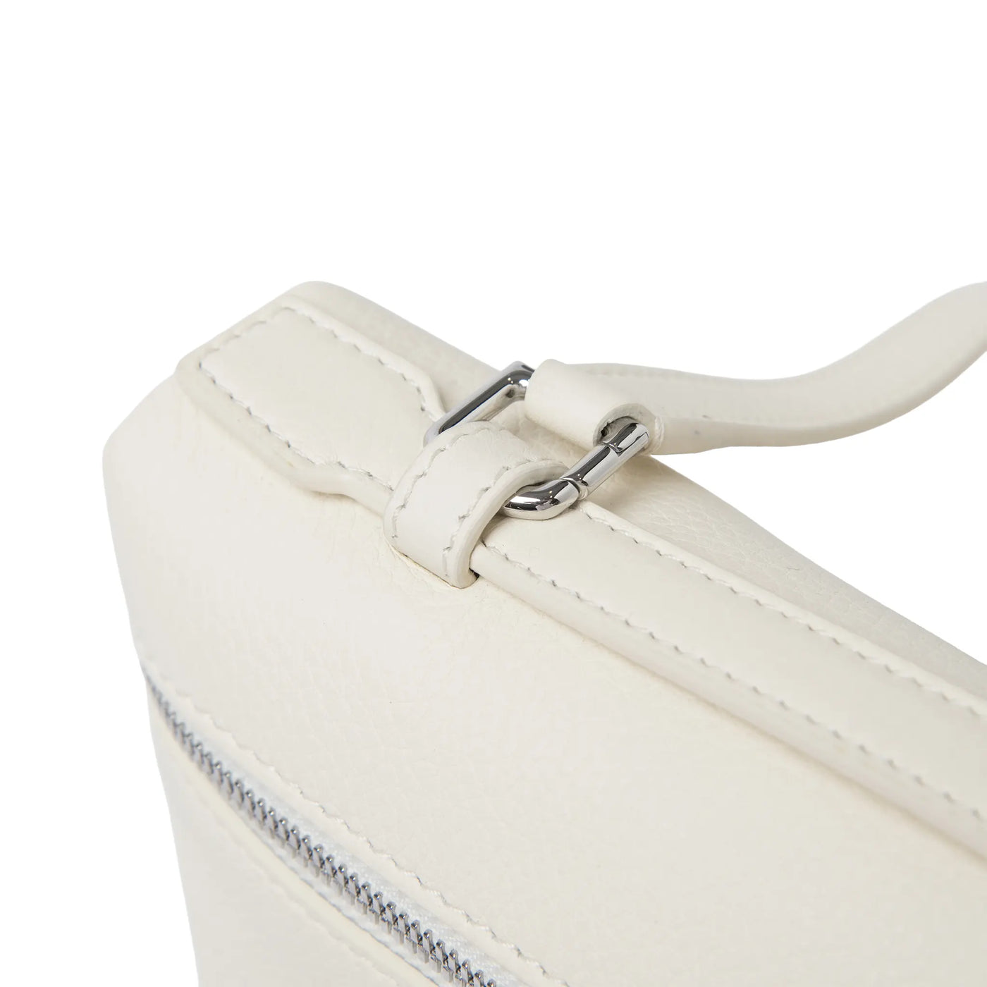 Sacoche Cuir de Veau — Beige Clair — vue 11 | COMOCLO