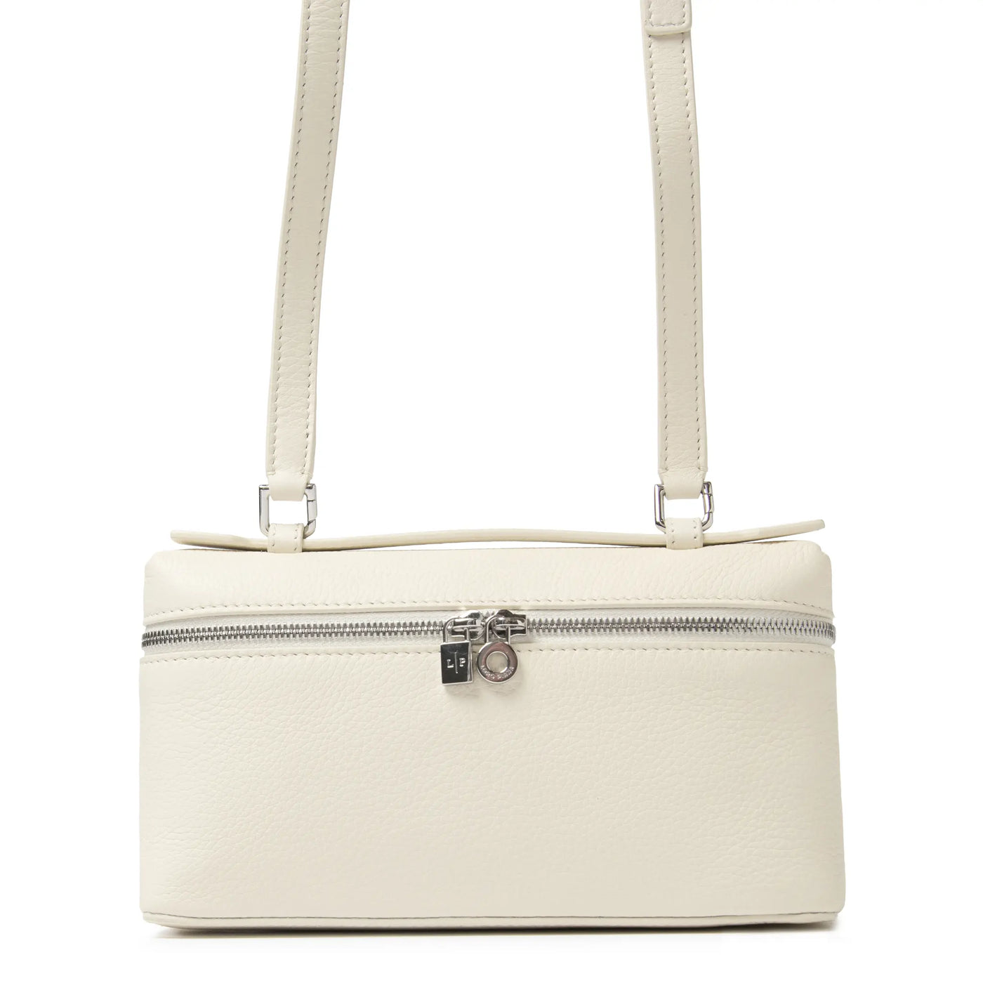 Sacoche Cuir de Veau — Beige Clair — vue 12 | COMOCLO