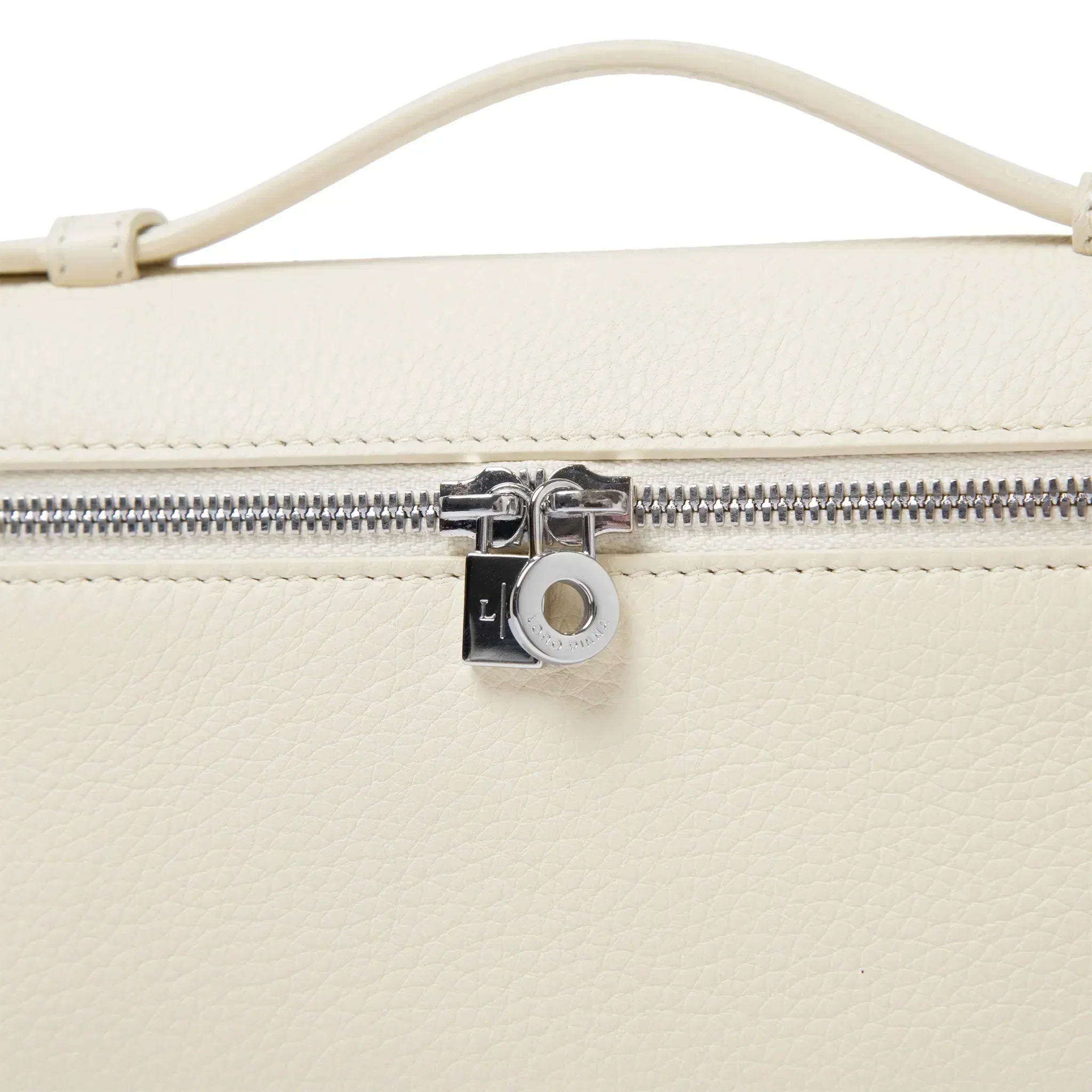 Sacoche Cuir de Veau — Beige Clair — vue 4 | COMOCLO