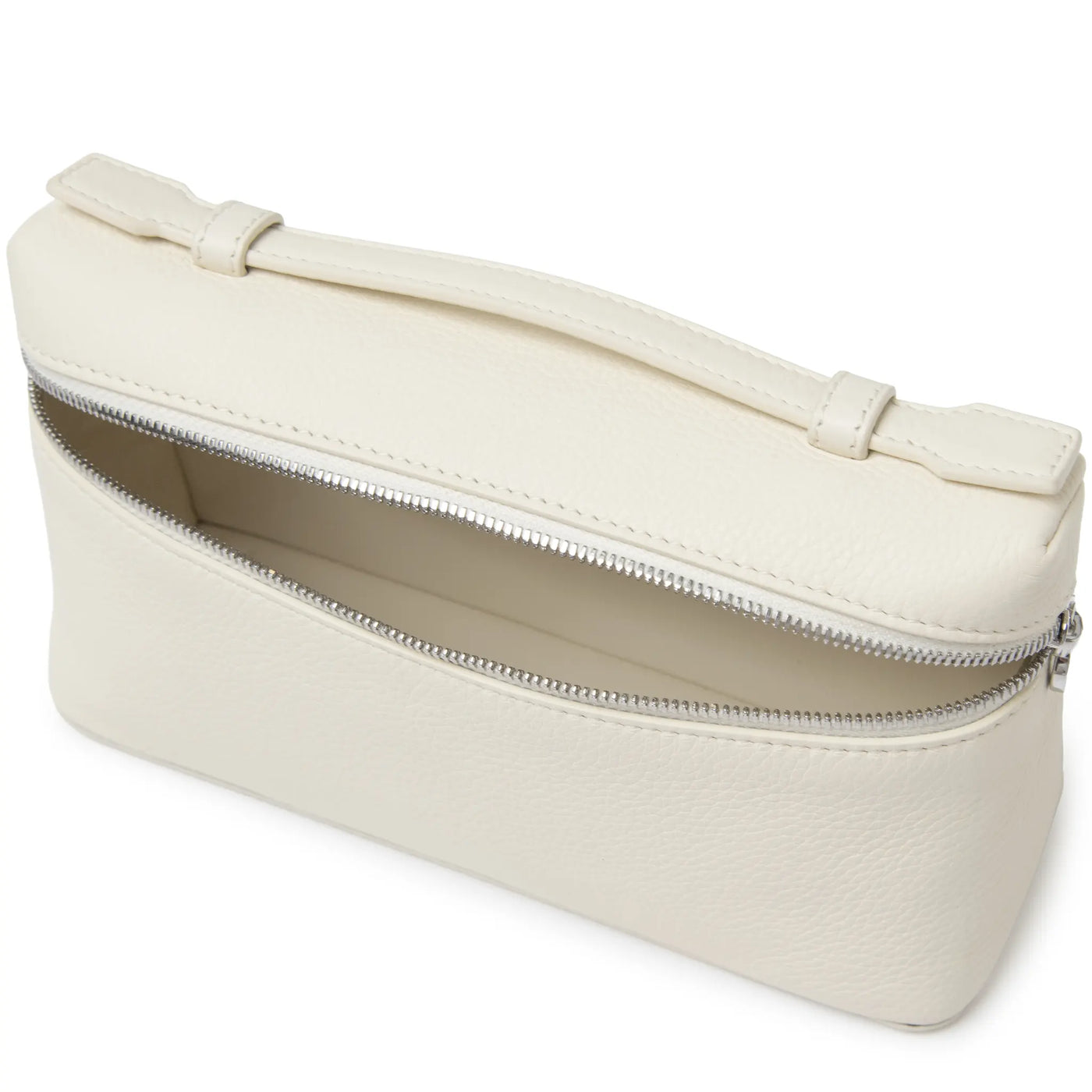Sacoche Cuir de Veau — Beige Clair — vue 8 | COMOCLO