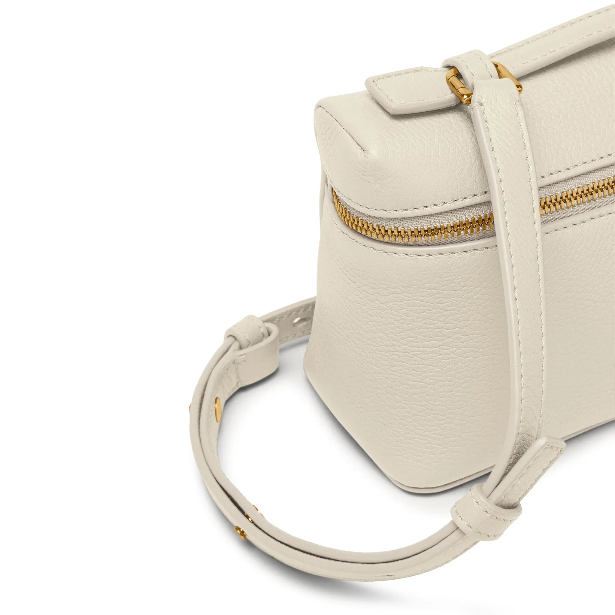 Sacoche Cuir de Veau — Blanc — vue 4 | COMOCLO