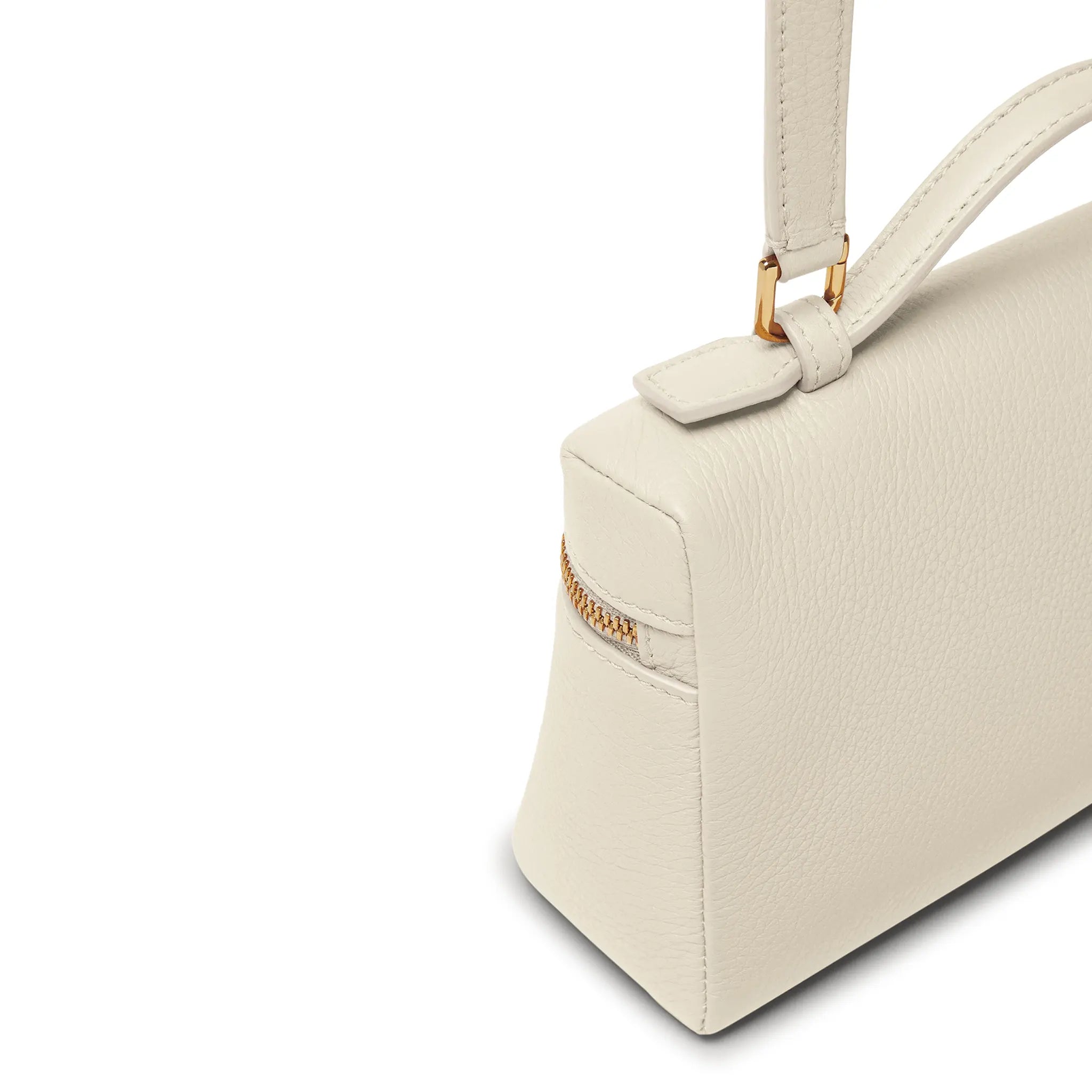 Sacoche Cuir de Veau — Blanc — vue 5 | COMOCLO