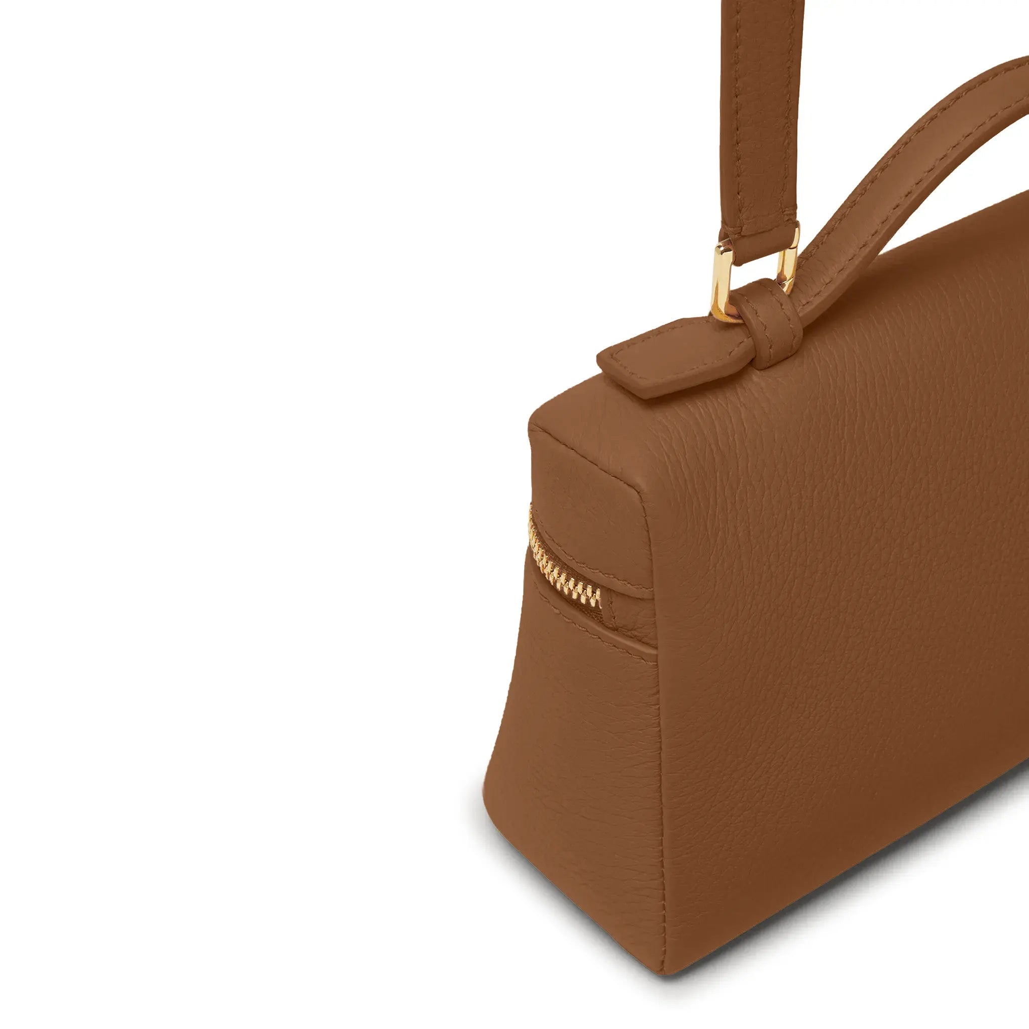 Sacoche Cuir de Veau — Camel — vue 5 | COMOCLO