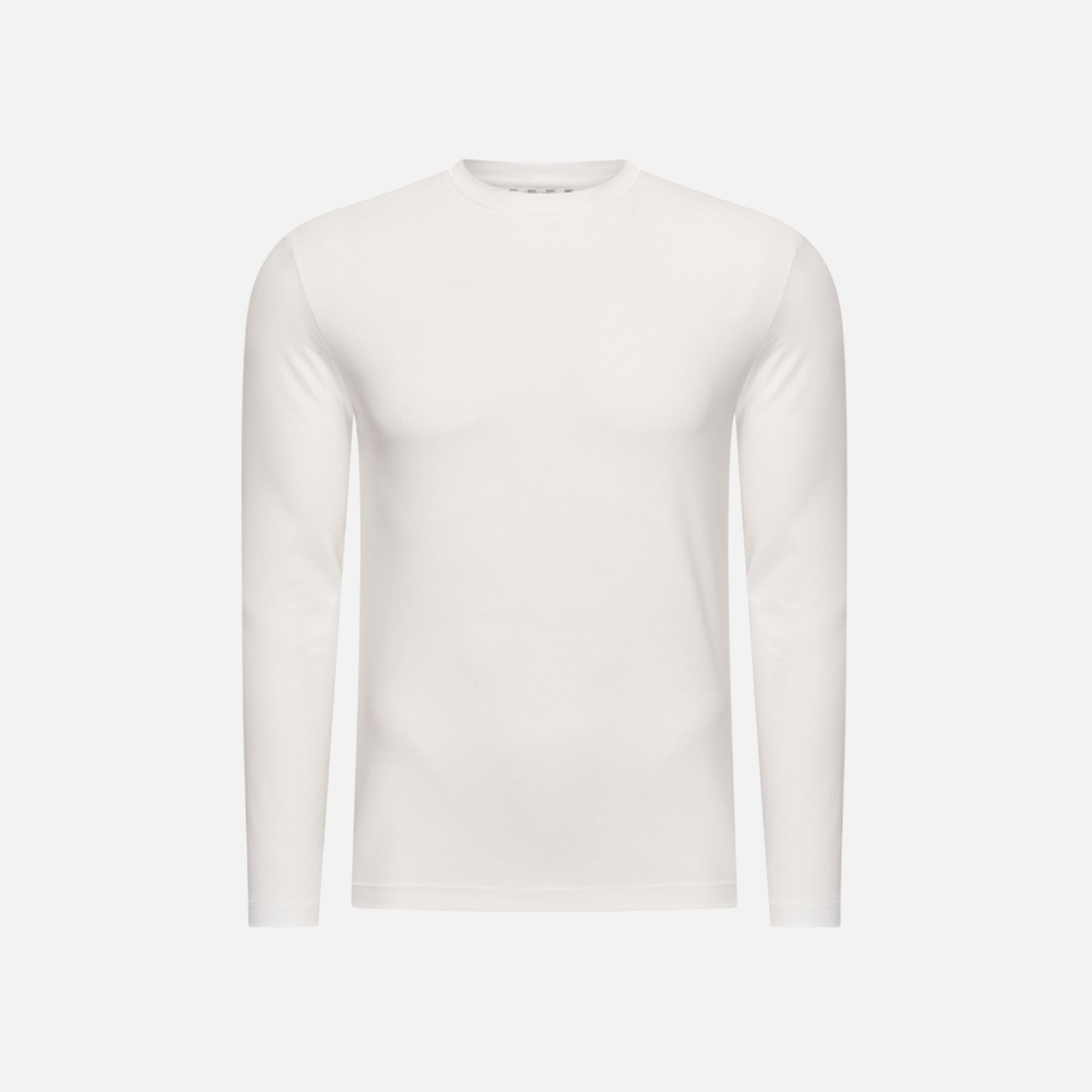 T-Shirt Manches Longues Satiné — Blanc