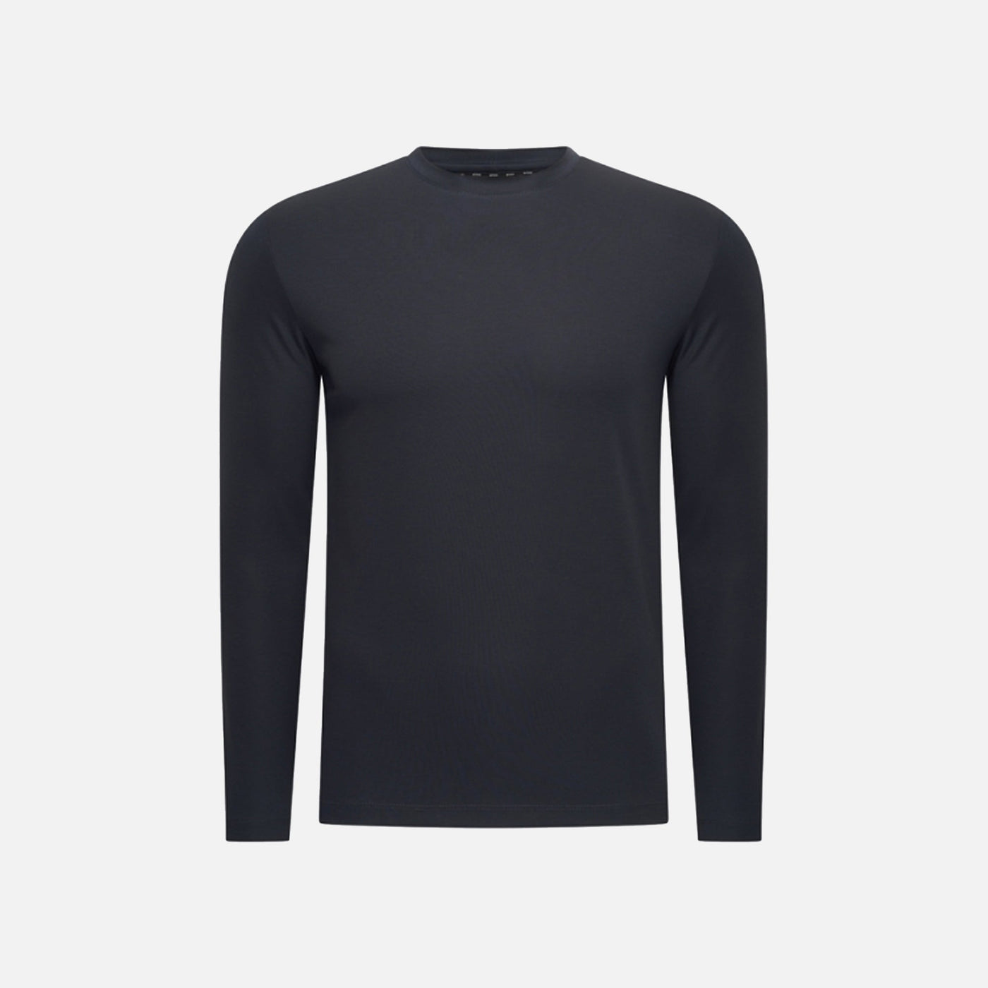 T-Shirt Manches Longues Satiné — Bleu Marine