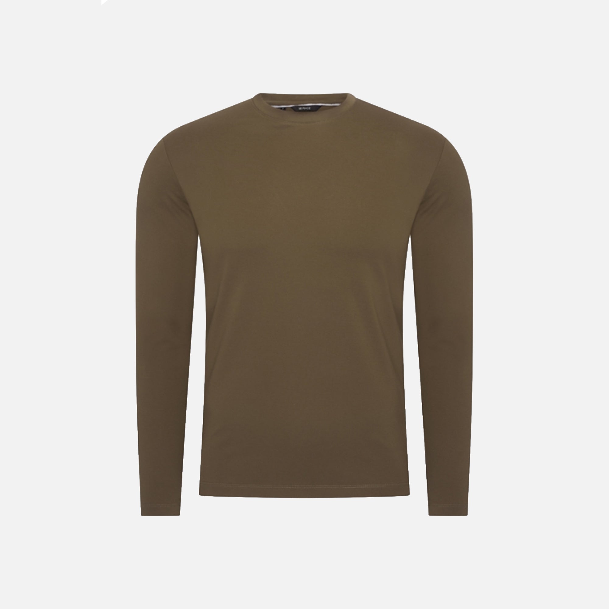 T-Shirt Manches Longues Satiné — Olive