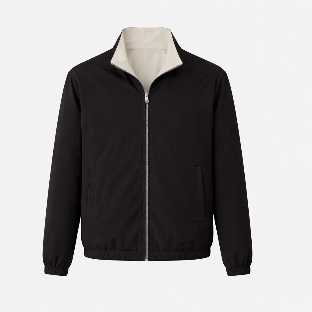 Veste Réversible Voyage — Noir / Crème